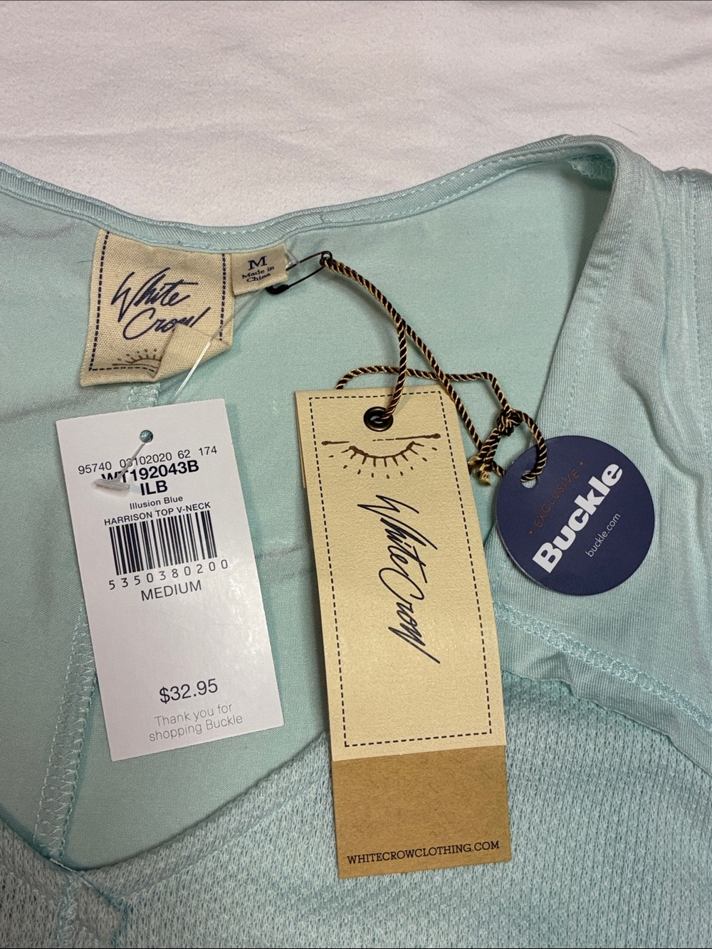 White Crow Light Mint Layered V-Neck Tank Top - Women - Picture 2 of 5